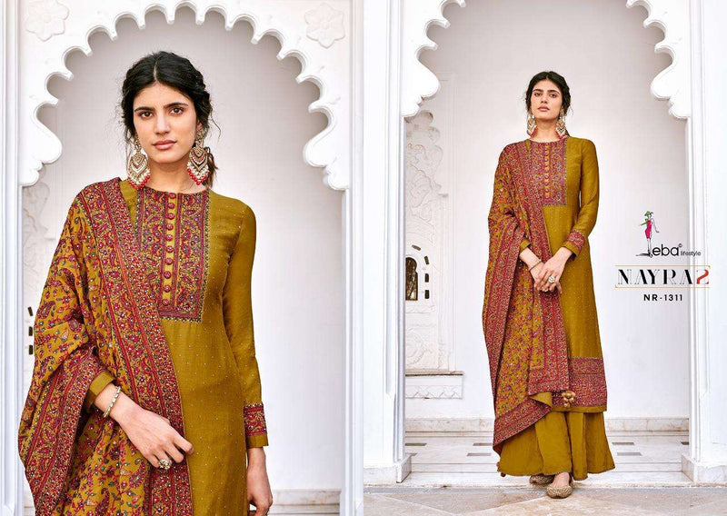 Eba Lifestyle Nyra Vol 2 Viscose Silk Embroidered Party Wear Salwar Suits