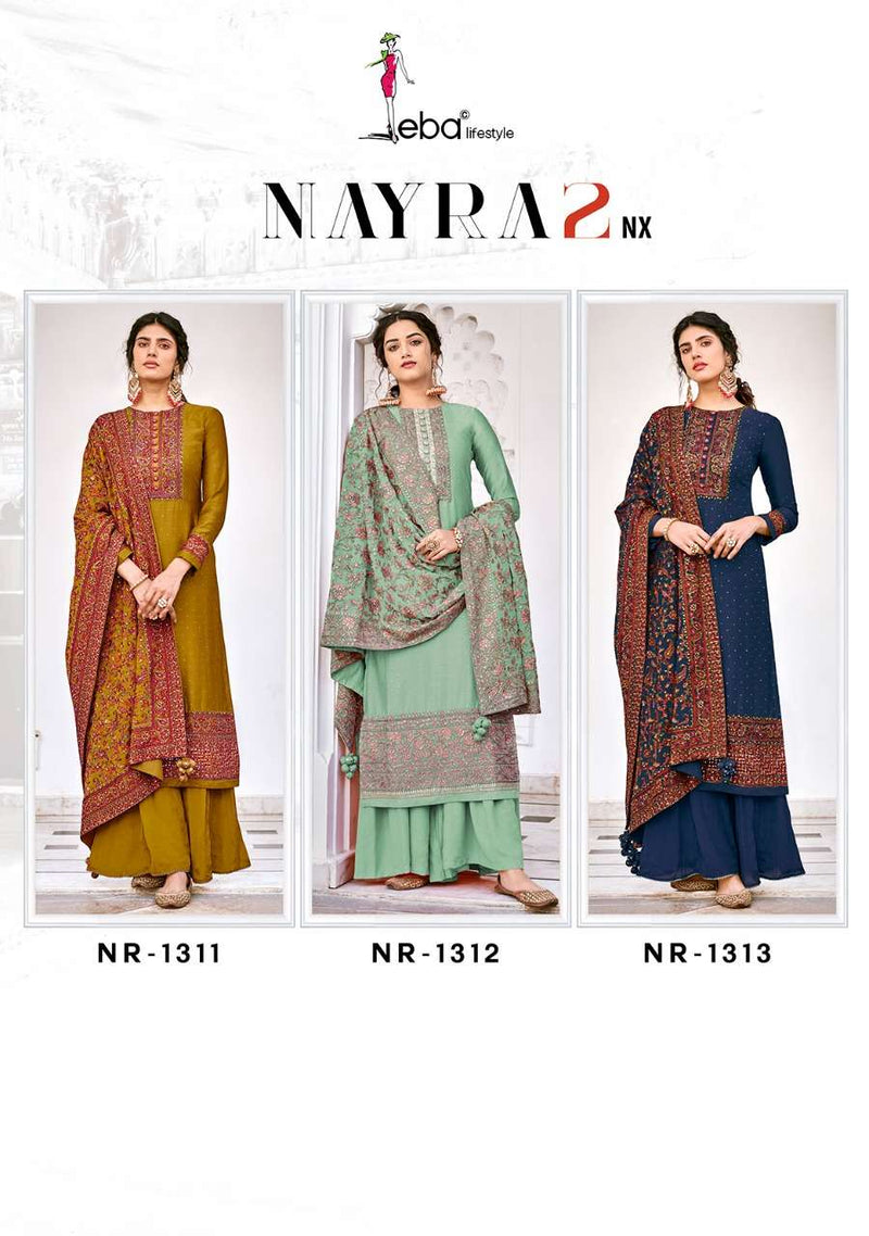 Eba Lifestyle Nyra Vol 2 Viscose Silk Embroidered Party Wear Salwar Suits