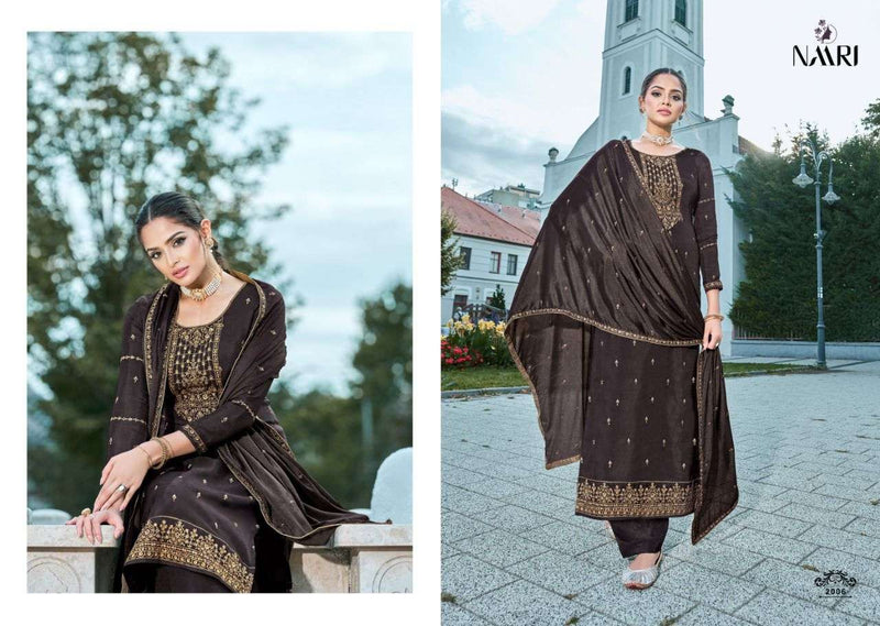 Naari Zuri Parampara Silk Heavy Embroidery Diamond Work Salwar Suit