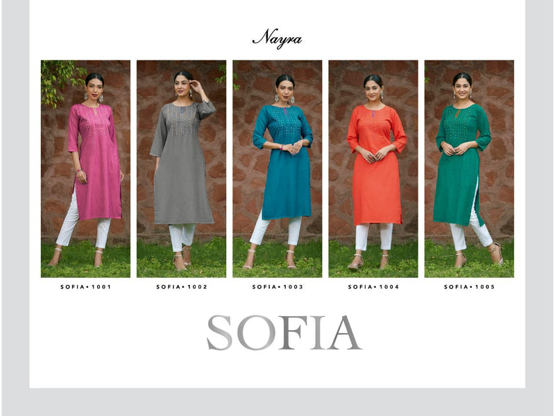Nayra Sofia Fancy Fabric Casual Wear Kurti