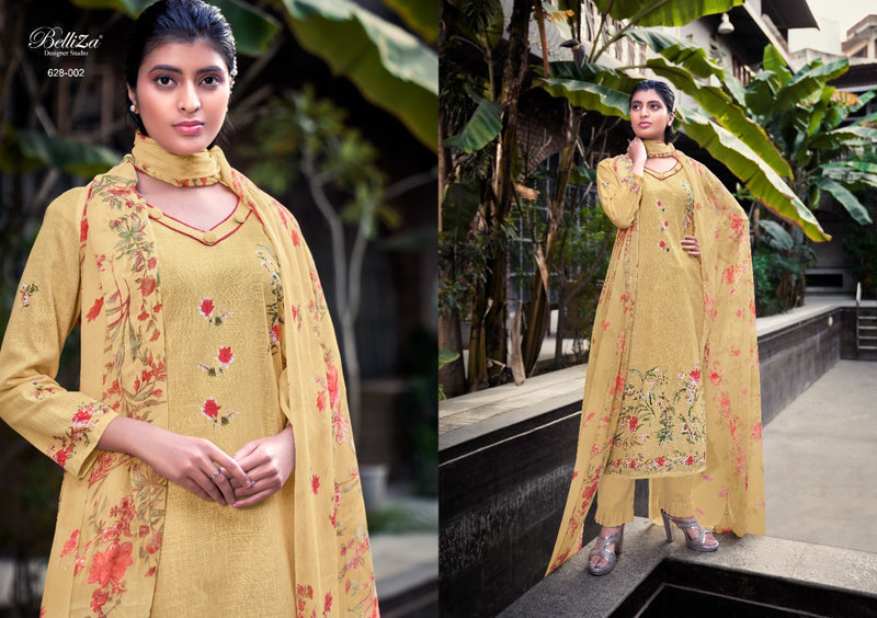 Belliza Designer Studio Oracle Cotton Linen Fancy Stylish Festive Wear Suits