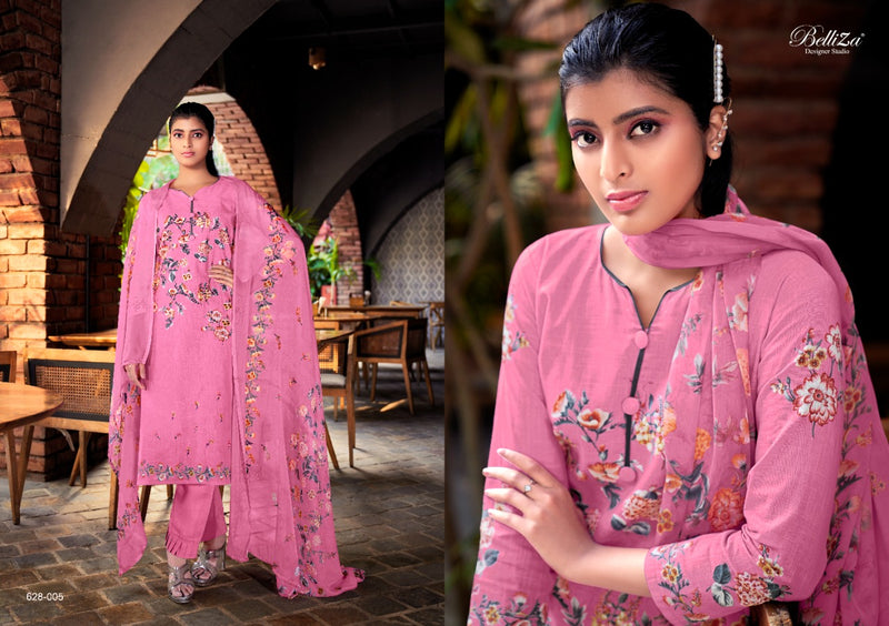 Belliza Designer Studio Oracle Cotton Linen Fancy Stylish Festive Wear Suits