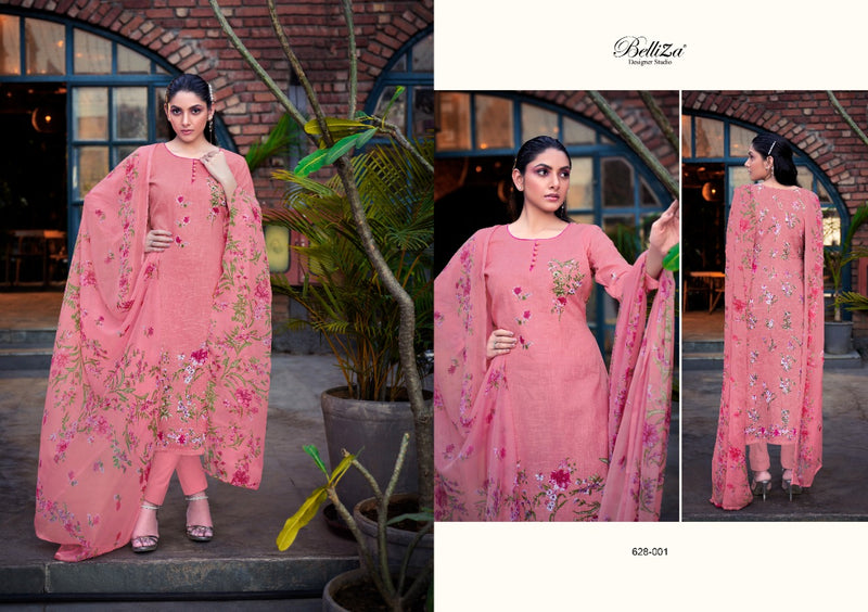 Belliza Designer Studio Oracle Cotton Linen Fancy Stylish Festive Wear Suits