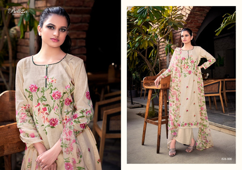 Belliza Designer Studio Oracle Cotton Linen Fancy Stylish Festive Wear Suits