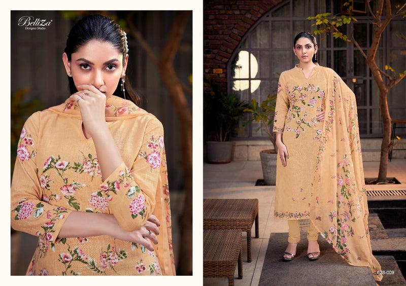 Belliza Designer Studio Oracle Cotton Linen Fancy Stylish Festive Wear Suits