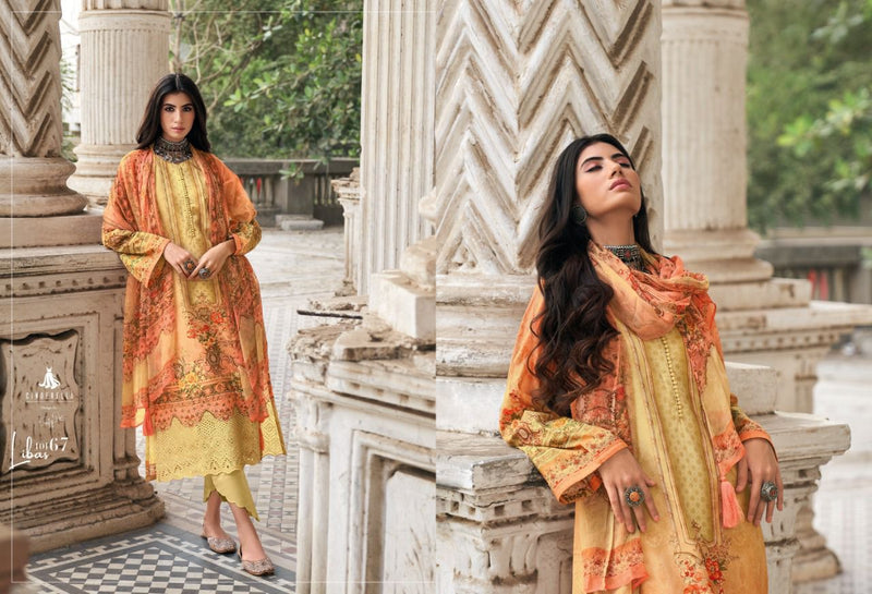 Cinedrella Pak Libas Lawn Cotton Printed Pakistani Style Embroidered Party Wear Salwar Suits