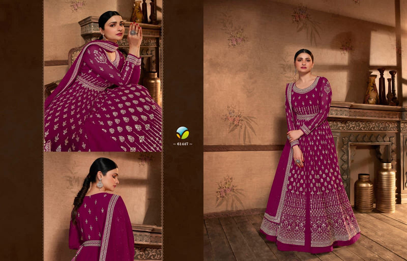 Vinay Fashion Pakeeza Georgette With Heavy Embroidery Work Stylish Designer Long Wedding Wear Salwar Kameez