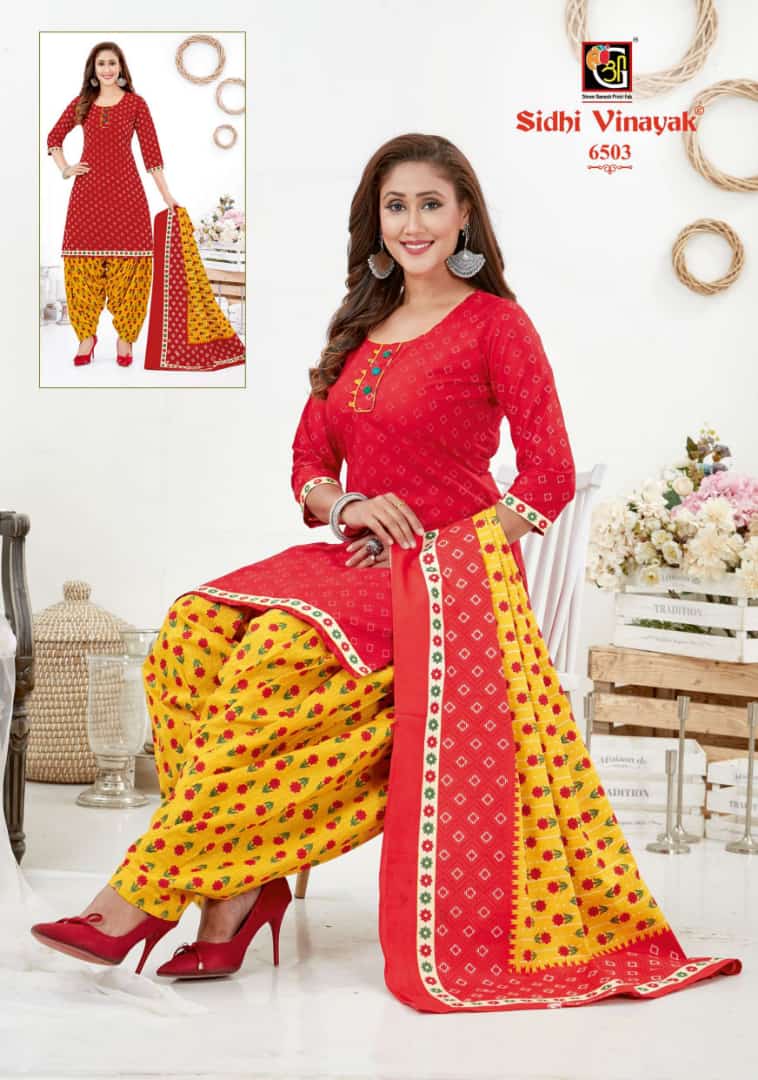 Siddhi Vinayak Pankhi Vol 5 Cotton Patiyala Style Festive Wear Salwar Suits