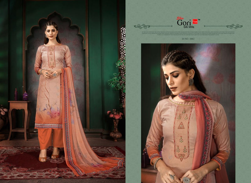 Shiv Gori Silk Mills Parinidhi Jam Digital Print Party Wear Salwar Kameez