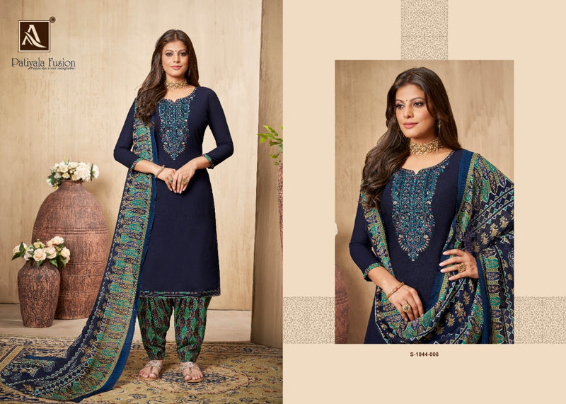 Alok Suit Patiyala Fusion Rayon With Embroidery Work Stylish Designer Pakistani Salwar Kameez