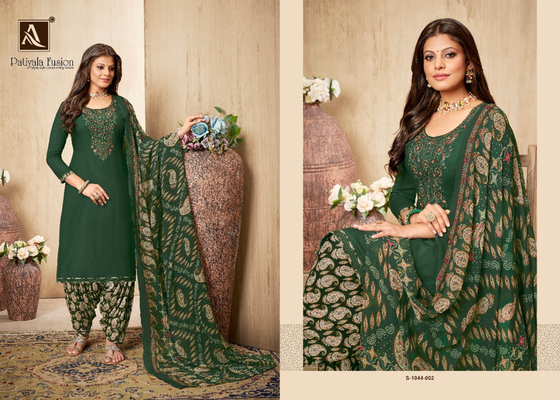 Alok Suit Patiyala Fusion Rayon With Embroidery Work Stylish Designer Pakistani Salwar Kameez