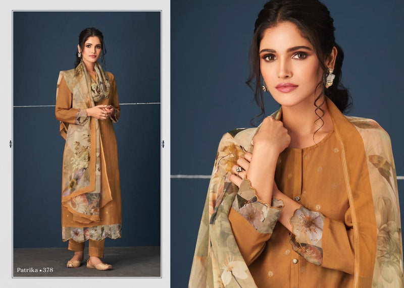 Sahiba Sarg Patrika Jacquard Silk Designer Salwar Suits With Digital Print