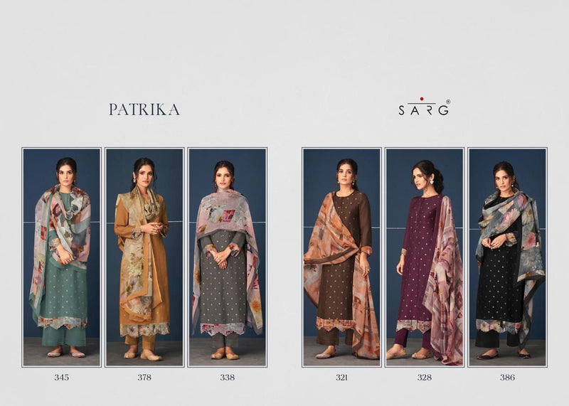 Sahiba Sarg Patrika Jacquard Silk Designer Salwar Suits With Digital Print