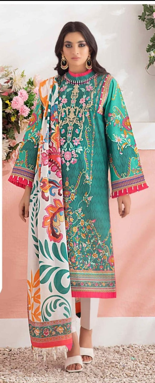 Nureh Premium Cotton Vol 1 Cotton Fancy Pakistani Style Festive Wear Salwar Suits