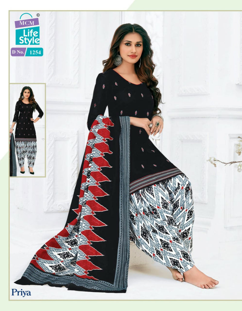 Mcm Priya Vol 12 Cotton Causal Wear Salwar Suit