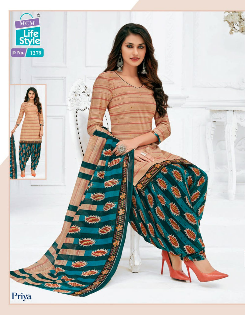 Mcm Priya Vol 12 Cotton Causal Wear Salwar Suit