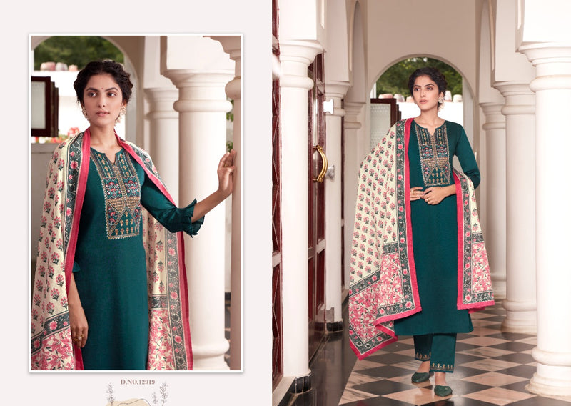 Kalaroop Kajree Fashion Purika Vol 4 Lining Silk Embroidered Festive Wear Kurtis With Bottom & Dupatta