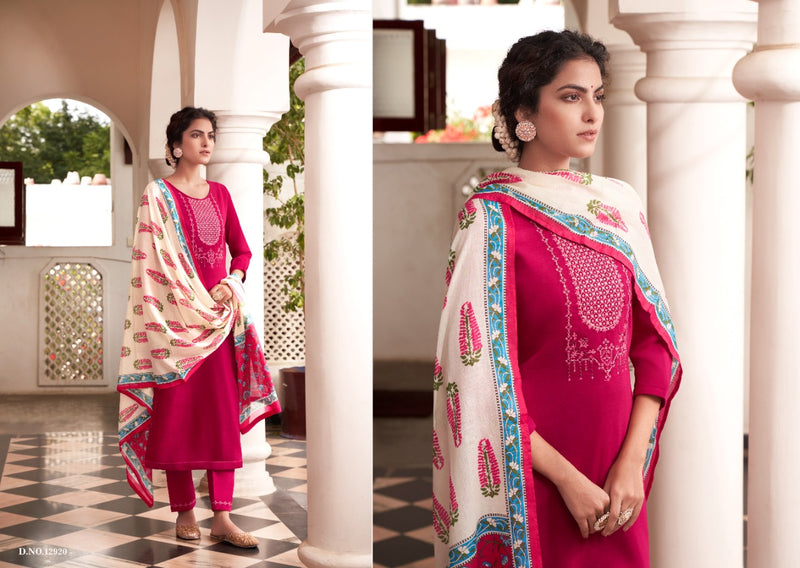 Kalaroop Kajree Fashion Purika Vol 4 Lining Silk Embroidered Festive Wear Kurtis With Bottom & Dupatta