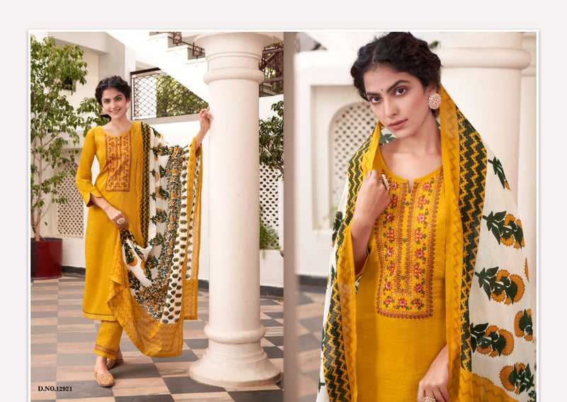 Kalaroop Kajree Fashion Purika Vol 4 Lining Silk Embroidered Festive Wear Kurtis With Bottom & Dupatta