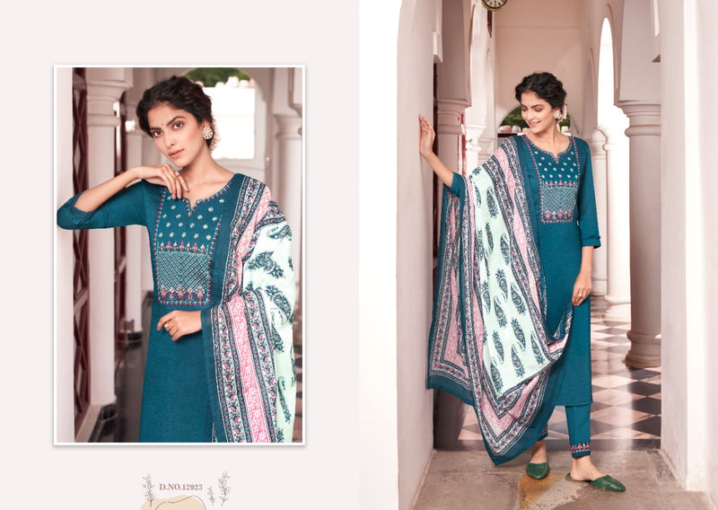 Kalaroop Kajree Fashion Purika Vol 4 Lining Silk Embroidered Festive Wear Kurtis With Bottom & Dupatta