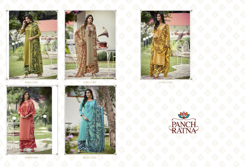 Panchratna Colours Pure Cotton Print Sequence Work Salwar Kameez