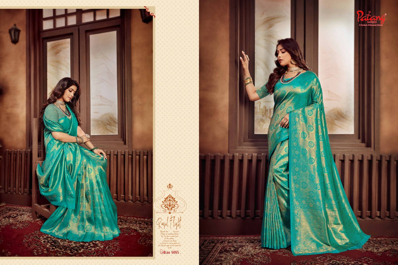 Patang Launch By Tejaswini Soft Silk With Fancy Work Traditional Wear Exclusive Fancy Sarees