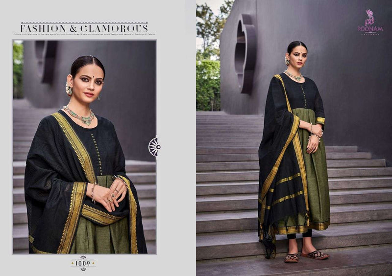 Pooonam Designer Handloom Kali Pure South Cotton Jecard Gown