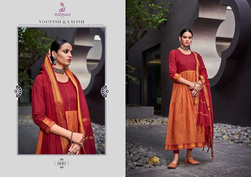 Pooonam Designer Handloom Kali Pure South Cotton Jecard Gown