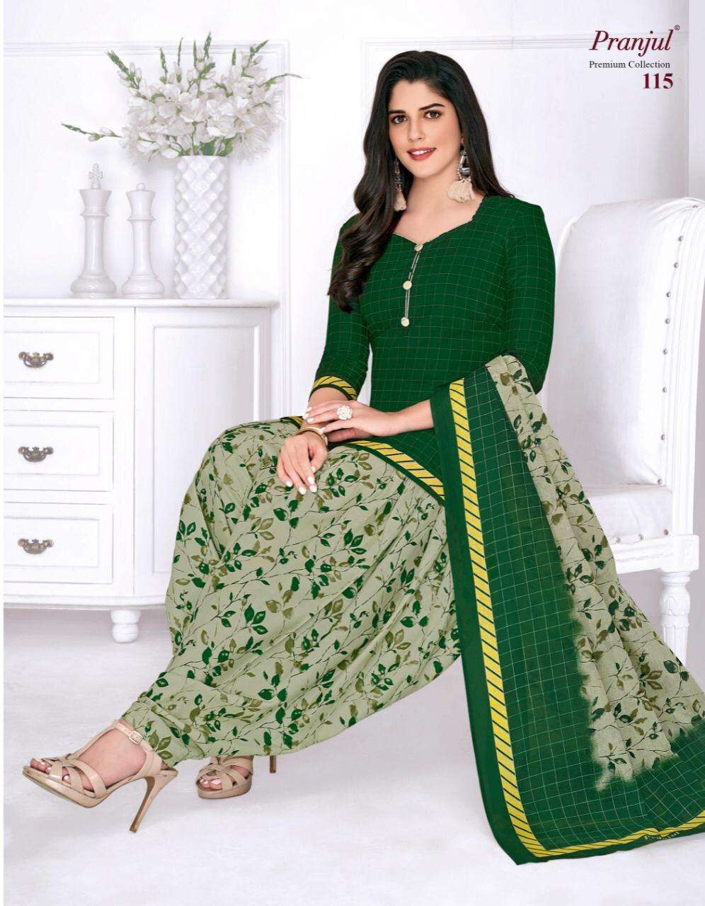 Pranjul Creation Launch Premium Collection Cotton Readymade Patiyala Style Salwar Suits