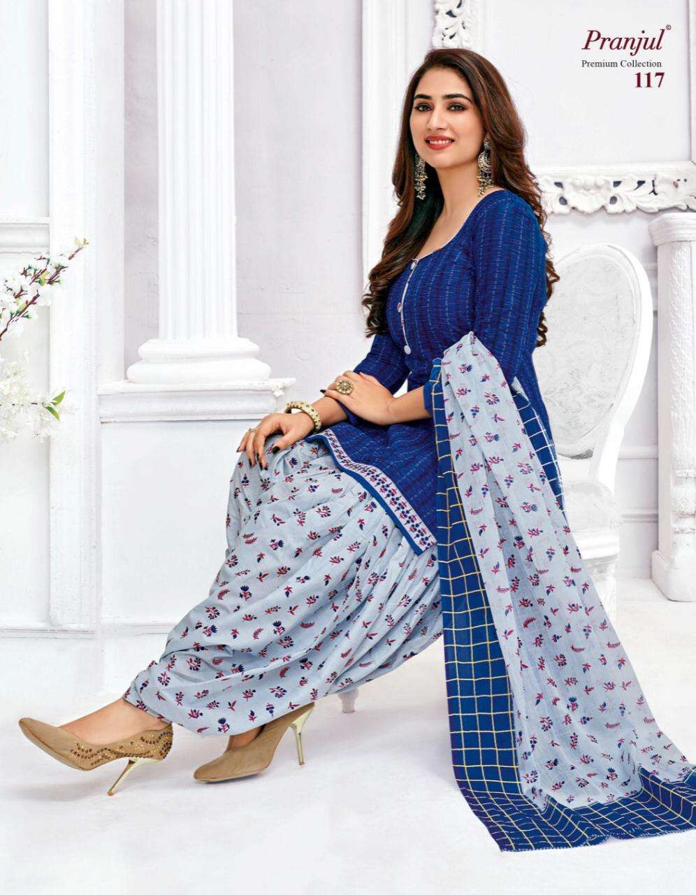 Pranjul Creation Launch Premium Collection Cotton Readymade Patiyala Style Salwar Suits