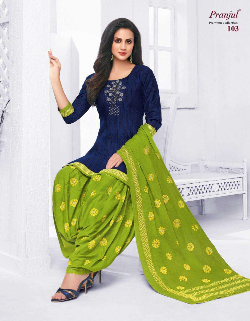 Pranjul Creation Launch Premium Collection Cotton Readymade Patiyala Style Salwar Suits