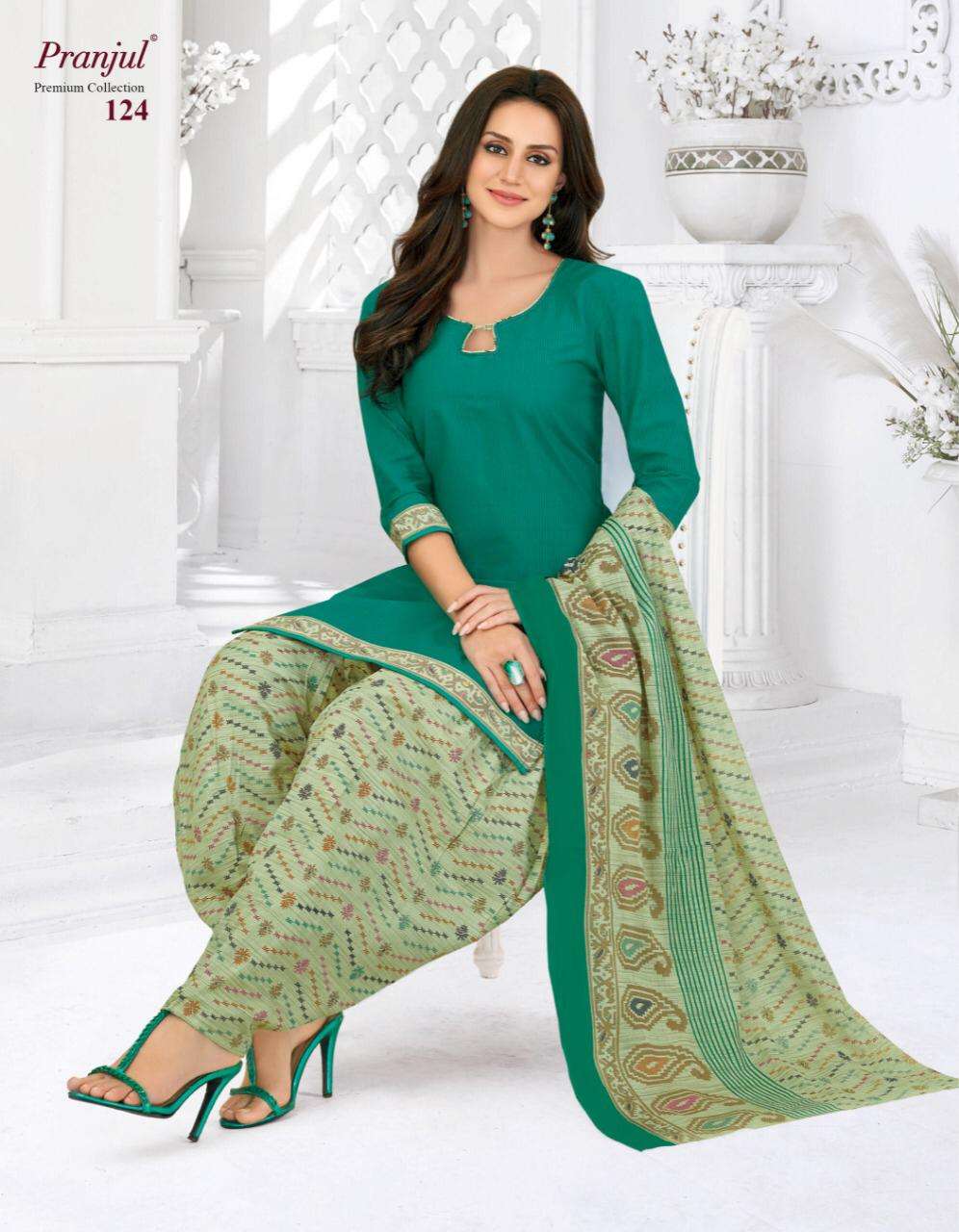 Pranjul Creation Launch Premium Collection Cotton Readymade Patiyala Style Salwar Suits