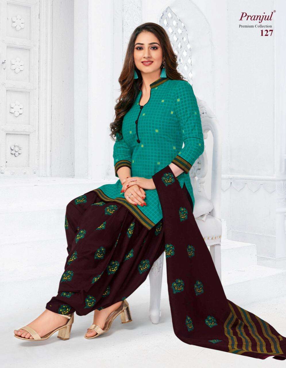 Pranjul Creation Launch Premium Collection Cotton Readymade Patiyala Style Salwar Suits