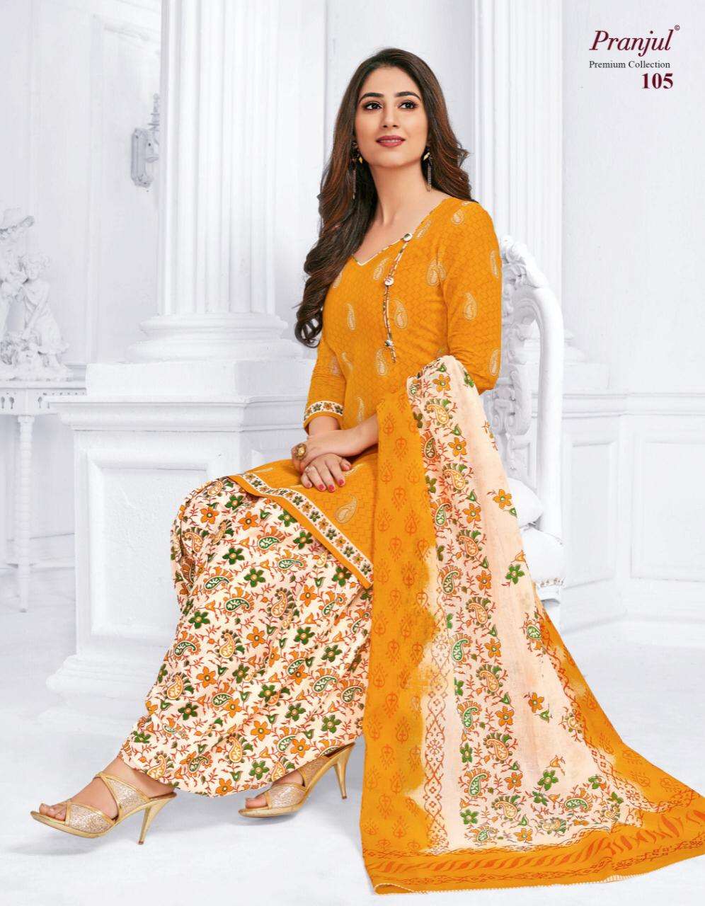 Pranjul Creation Launch Premium Collection Cotton Readymade Patiyala Style Salwar Suits