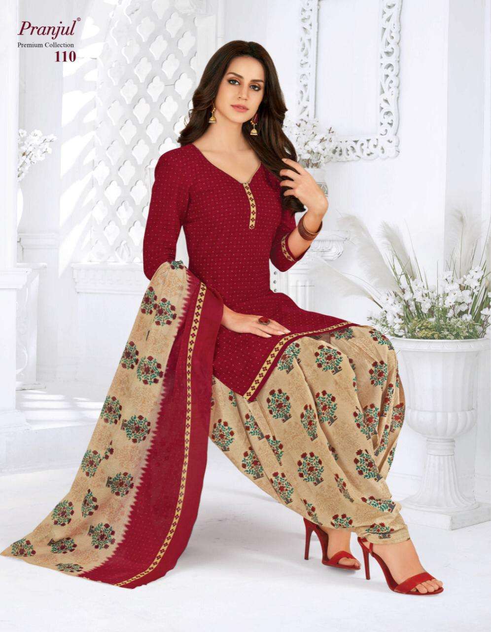 Pranjul Creation Launch Premium Collection Cotton Readymade Patiyala Style Salwar Suits