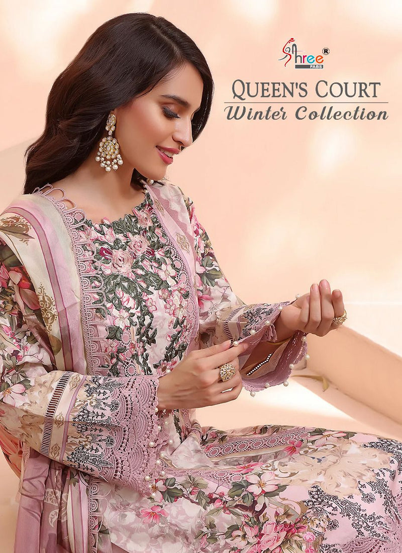 Shree Fabs Queens Court Winter Pashmina With Heavy Embroidery Work Stylish Designer Pakistani Salwar Kameez