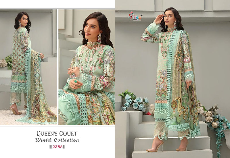 Shree Fabs Queens Court Winter Pashmina With Heavy Embroidery Work Stylish Designer Pakistani Salwar Kameez