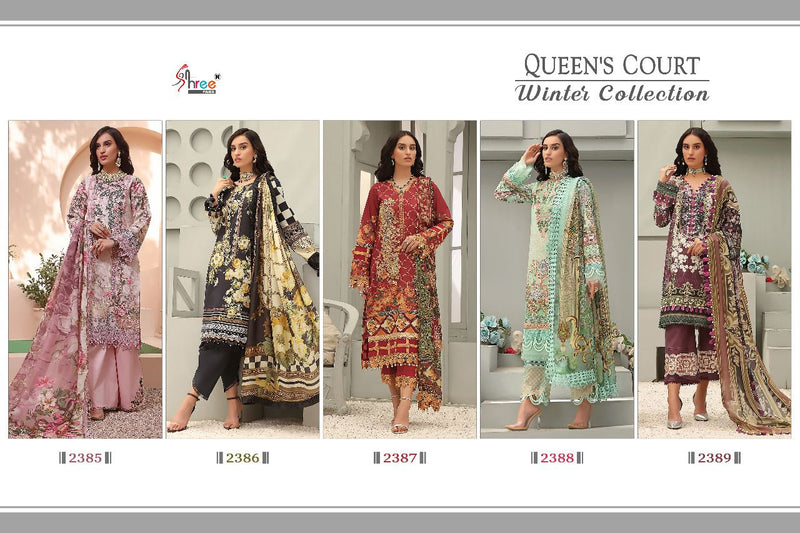 Shree Fabs Queens Court Winter Pashmina With Heavy Embroidery Work Stylish Designer Pakistani Salwar Kameez