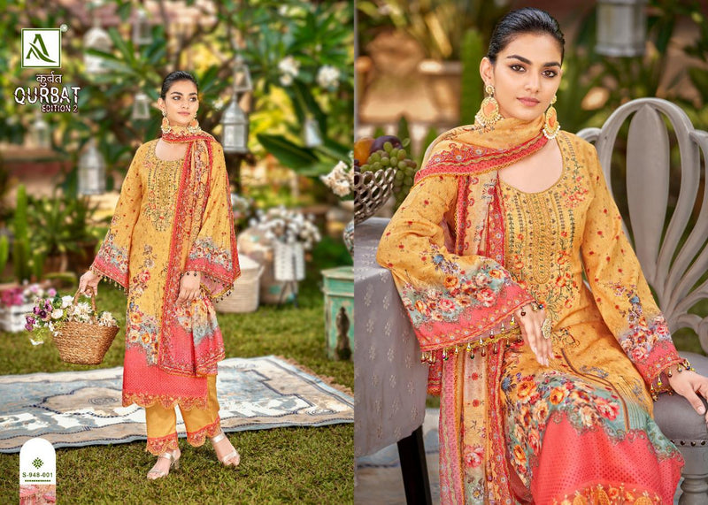 Alok Suits Qurbat Edition Vol 2 Jam Cotton Pakistani Style Party Wear Salwar Suits