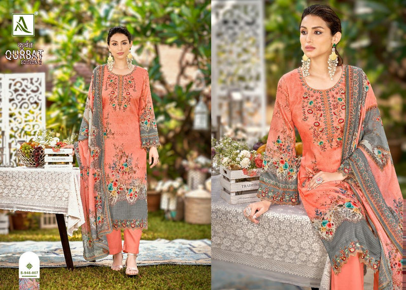 Alok Suits Qurbat Edition Vol 2 Jam Cotton Pakistani Style Party Wear Salwar Suits