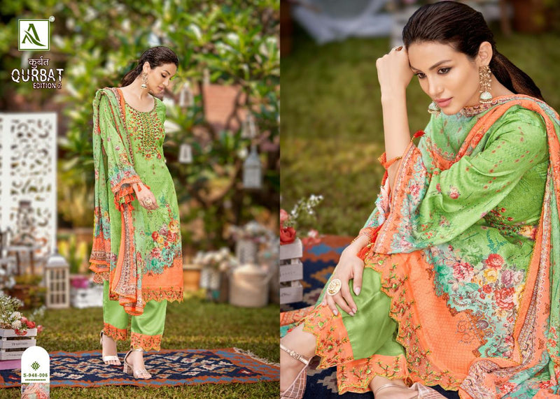 Alok Suits Qurbat Edition Vol 2 Jam Cotton Pakistani Style Party Wear Salwar Suits