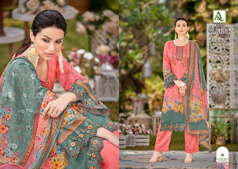 Alok Suits Qurbat Edition Vol 2 Jam Cotton Pakistani Style Party Wear Salwar Suits