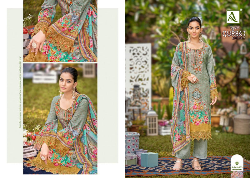 Alok Suits Qurbat Edition Vol 2 Jam Cotton Pakistani Style Party Wear Salwar Suits