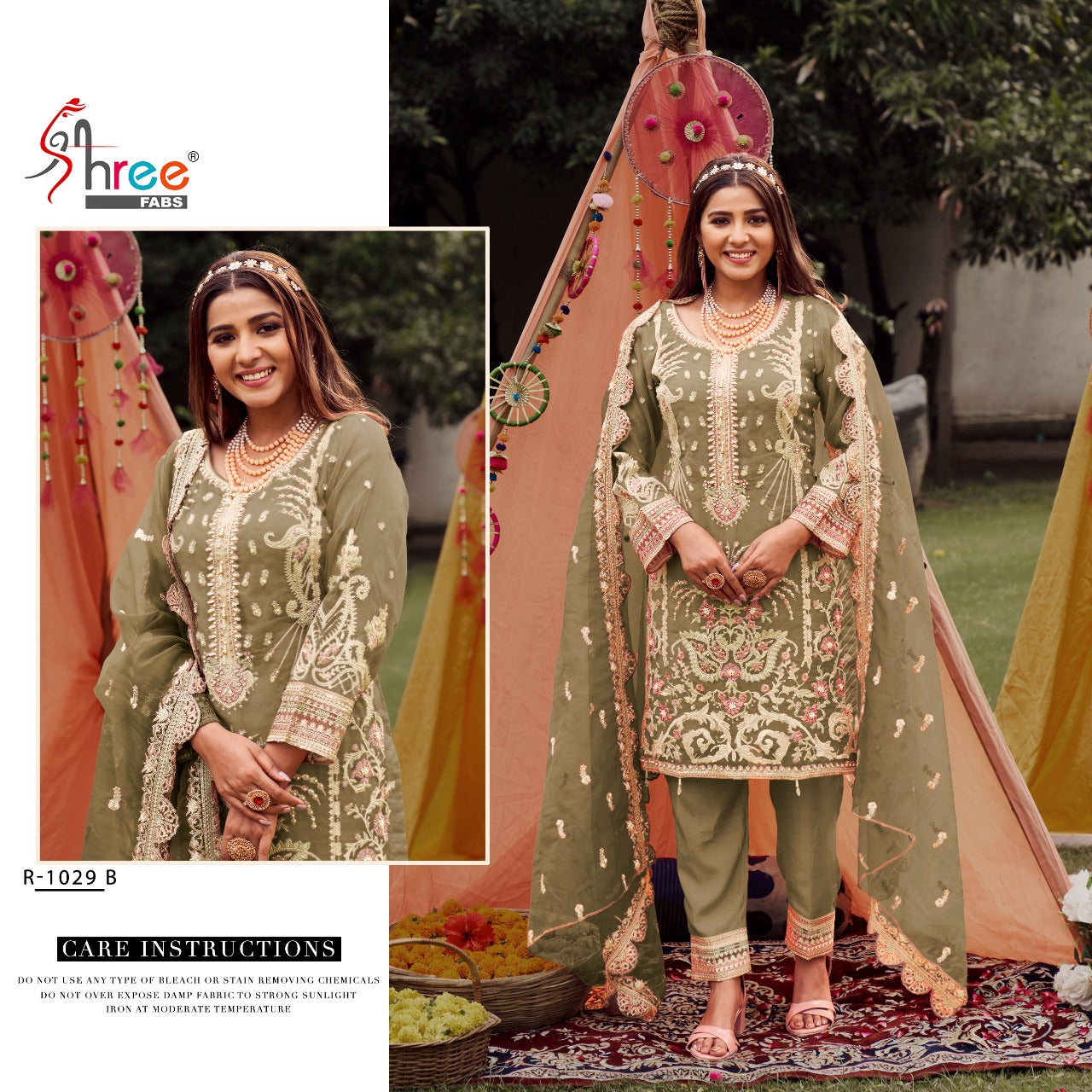 Shree Fabs Dno R 1029 Organza With Beautiful Embroidery Work Stylish Designer Wedding Look Salwar Kameez