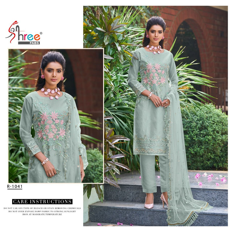 Shree Fabs Dno 1041 Organza With Heavy Embroidery Work Stylish Designer Festive Wear Salwar Kameez