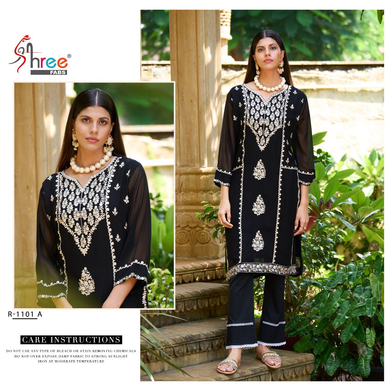 Shree Fabs R 1101 A Georgette With Heavy Embroidery Work Stylish Designer Festive Wear Kurti