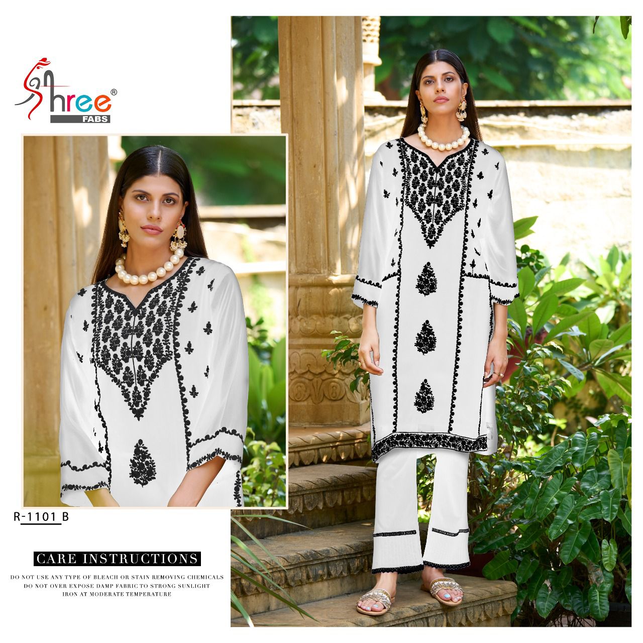 Shree Fabs R 1101 B Georgette With Heavy Embroidery Work Stylish Designer Festive Wear Kurti