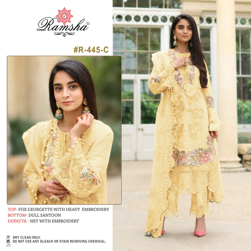 Ramsha R 445  Colors Georgette Embroidered Festive Wear Salwar Kameez