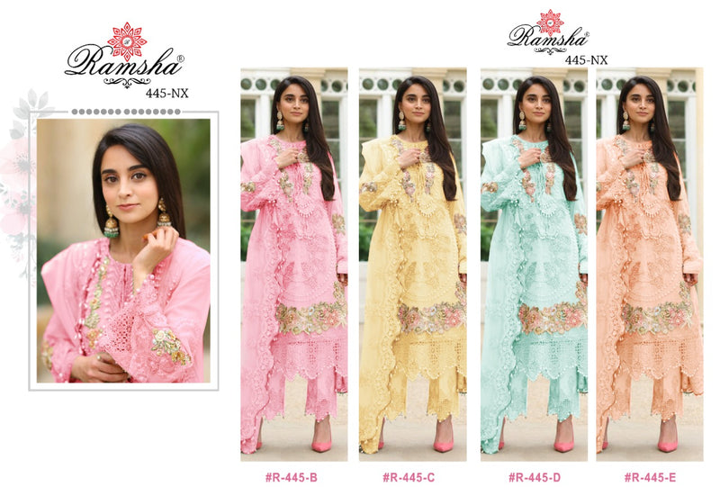 Ramsha R 445  Colors Georgette Embroidered Festive Wear Salwar Kameez