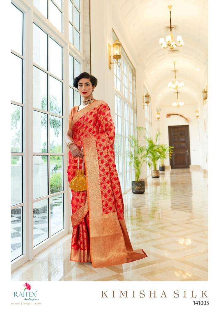 Raj Tex Kimisha Silk 141001-141006 Series Patola Sil  Saree